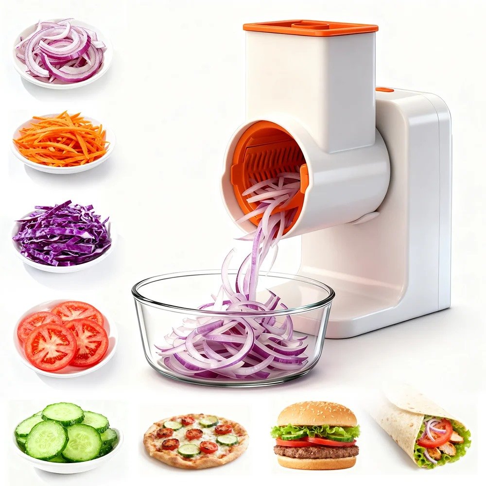 e293cb22-9783-4232-a105-38553b2b77f2 Electric Vegetable Slicer & Shredder - Image 1