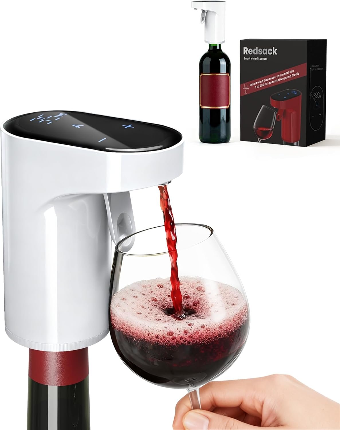 71qyrvVikJL._AC_SL1500_ Redsack Electric Wine Decanter, Automatic Quantitative Wine Aerator - Image 1