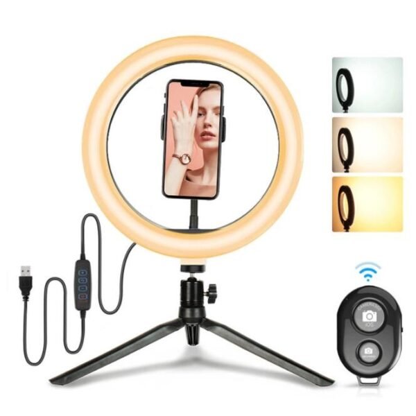 10 Inch Led Selfie Photography Dimmable Selfie Ring Light