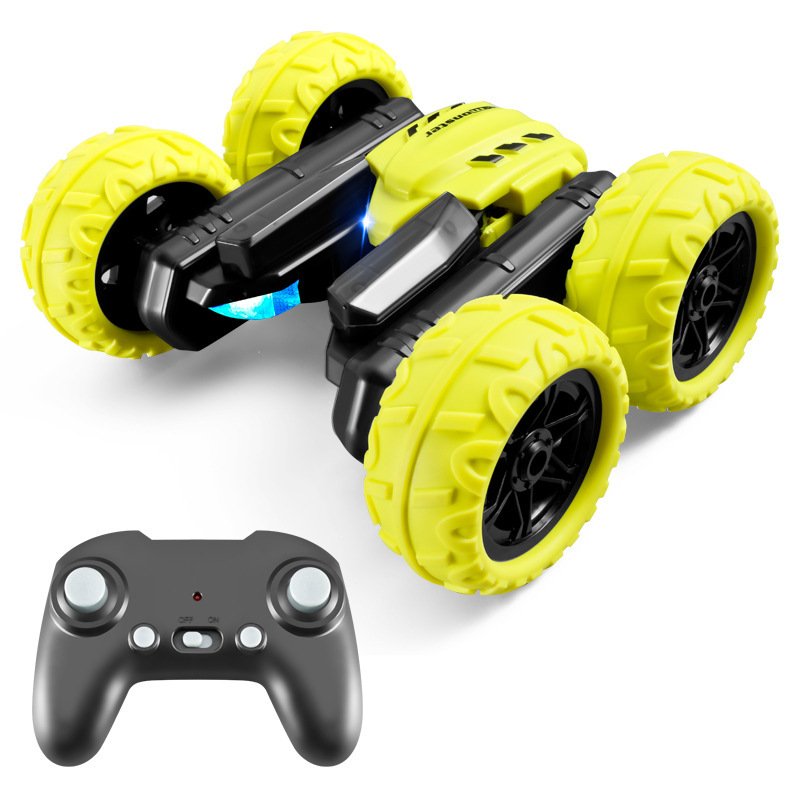 H41e9534936784e98b69a941f611ec90fn S688 2.4G RC Stunt Car Double Sided Twist Car with LED Light Popular Remote Control Model - Image 1