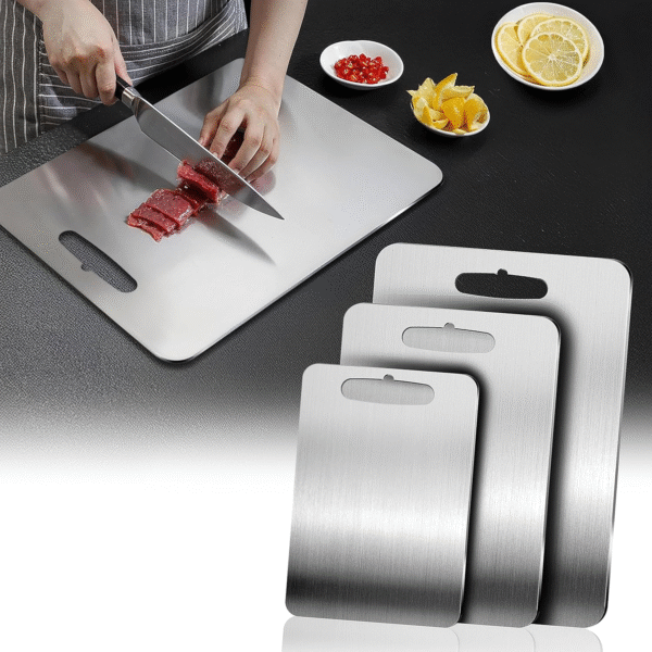 Modern Style Household Multi Purpose Kitchen Chopping Board 304 Stainless Steel Cutting Board